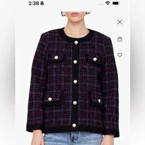 Anine Bing Lydia Tweed Jacket NWT size small